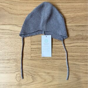 Knit Danish Baby Bonnet, 2-6 months, dark green